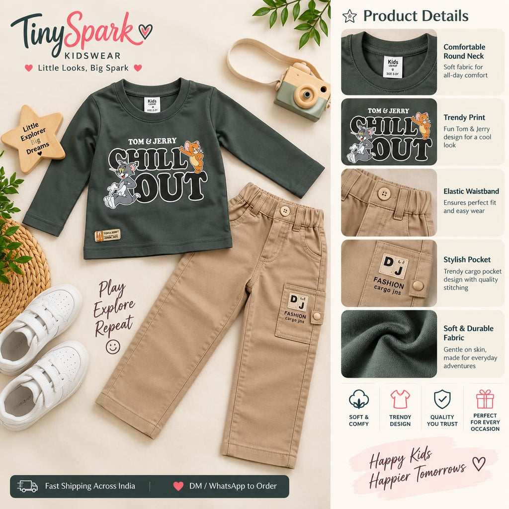 Tom & Jerry Chill Out – Full-Sleeve Cargo Set