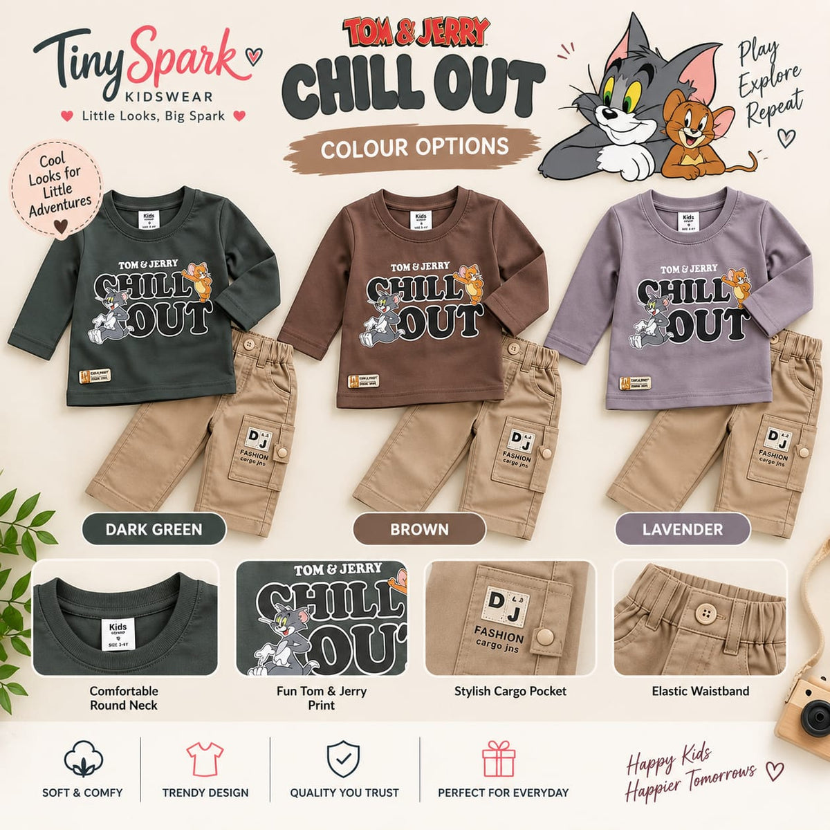 Tom & Jerry Chill Out – Full-Sleeve Cargo Set