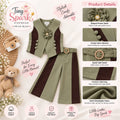 Olive Floral – Waistcoat & Trousers